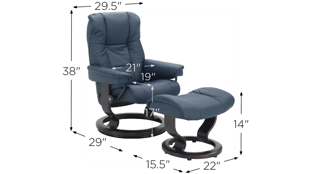 Stressless Chair Leather Colors Stressless Reno Small Royalin Mole Leather Recliner