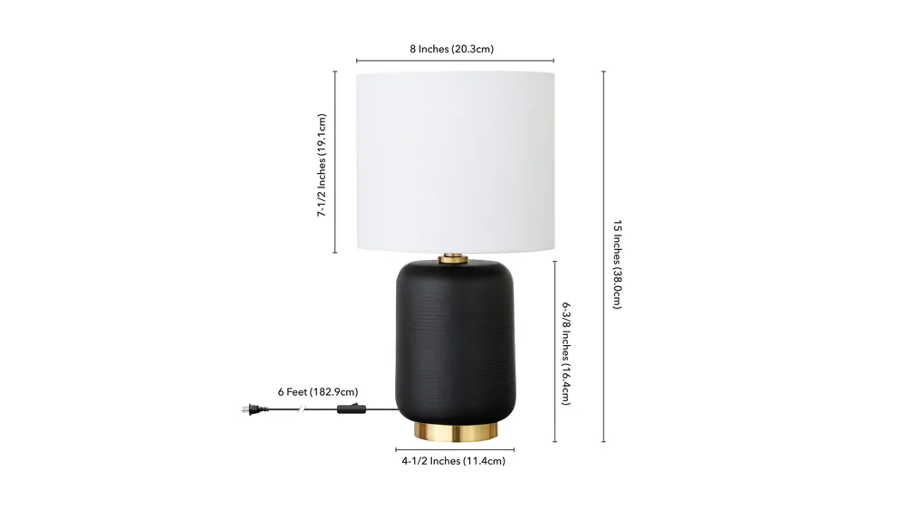 Apollo Mini Accent Lamp Dimensions