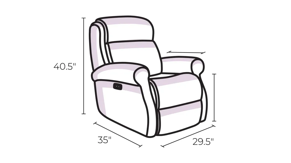 Pronto Power Recliner Dimensions