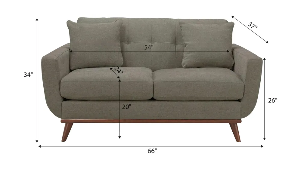 Milo Loveseat Dimensions