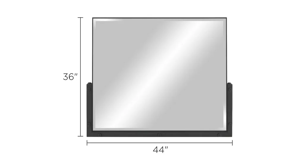 Santa Cruz Bedroom Dresser Mirror Dimensions