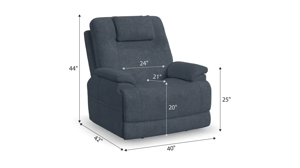 Zecliner Triple Power Lift Recliner Dimensions