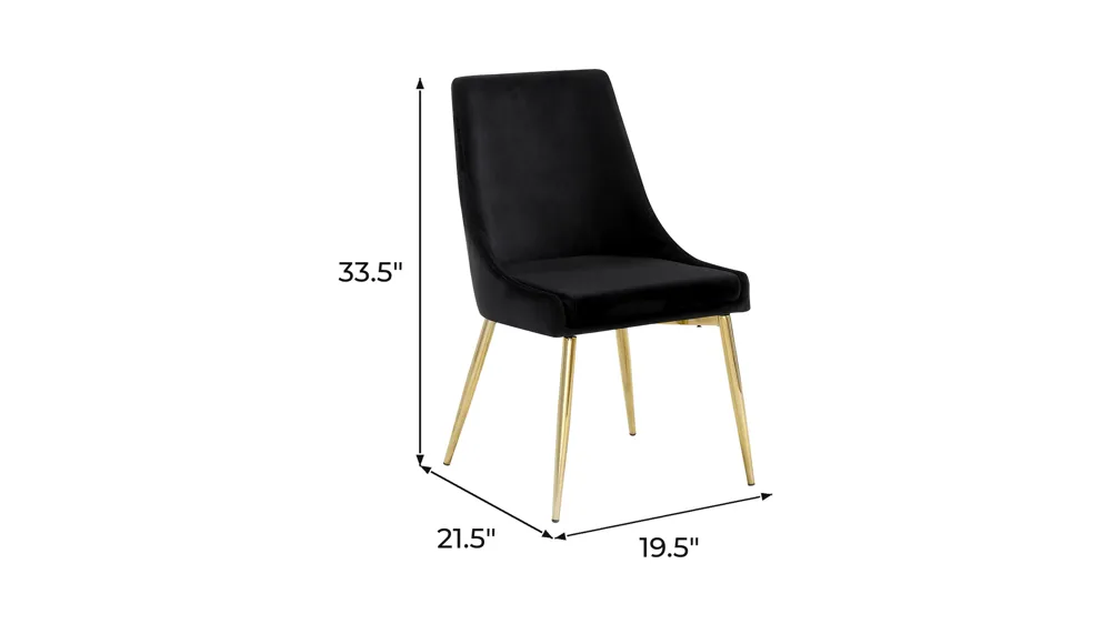 Karina Dining Chair - Set of 2 Dimensions