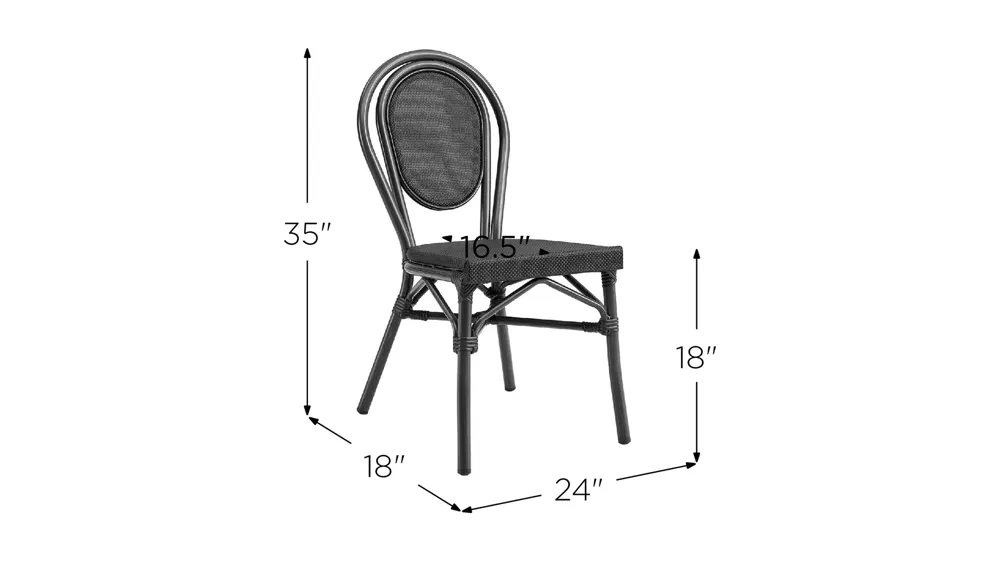 Erlend Side Chair Dimensions