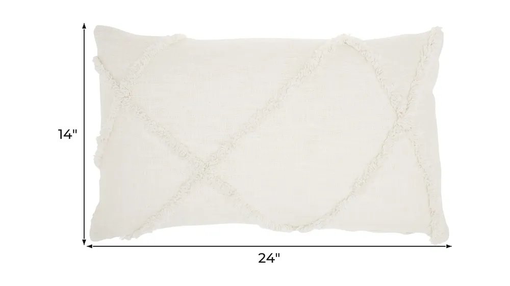Mina Victory Diamond Rectangular Throw Pillow Dimensions