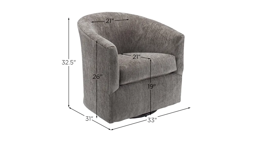 Keene Swivel Chiar Dimensions