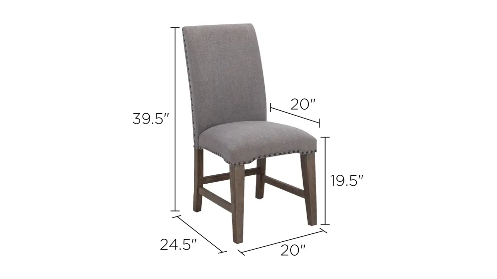 Poplar Hills Upholstered Dining Chair Dimensions