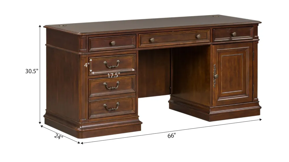 Brayton Manor Computer Credenza Desk Dimensions