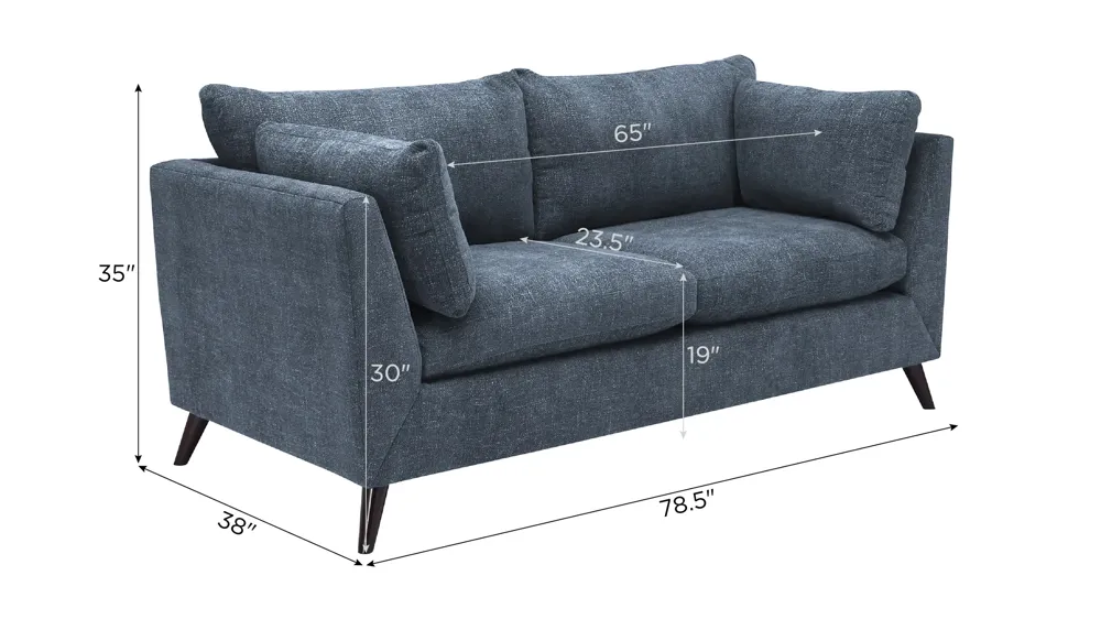 Caruso Loveseat Dimensions