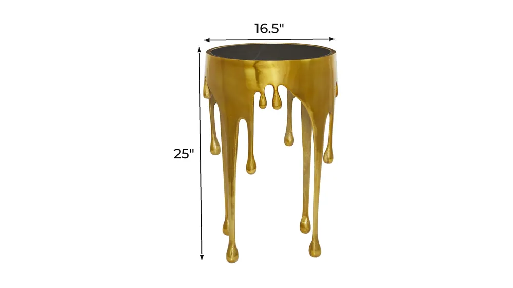 Ivy Collection Drip Accent Table Dimensions