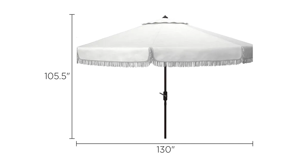 Milan Fringe Umbrella Dimensions