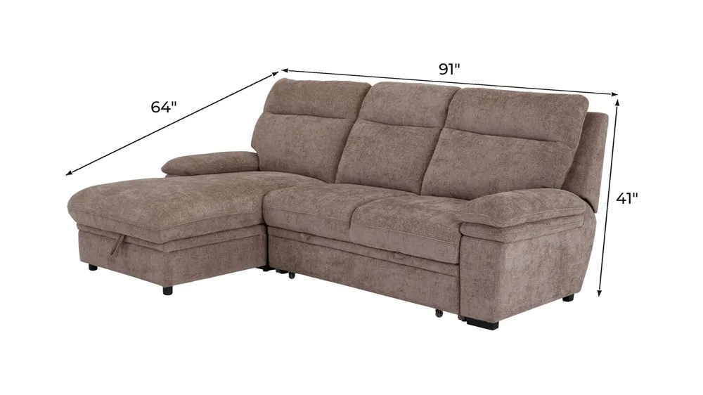 Enbridge 2-pc. Sofa Chaise Dimensions