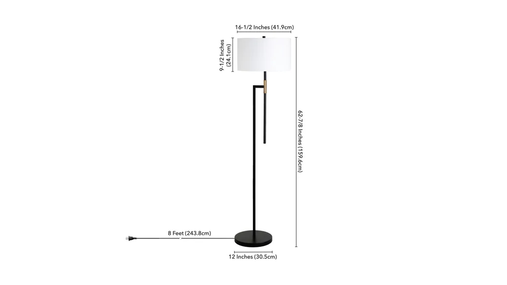 Nico Floor Lamp Dimensions