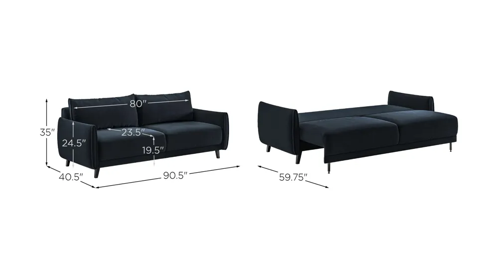 Dolphin Full XL Sofa Sleeper Dimensions