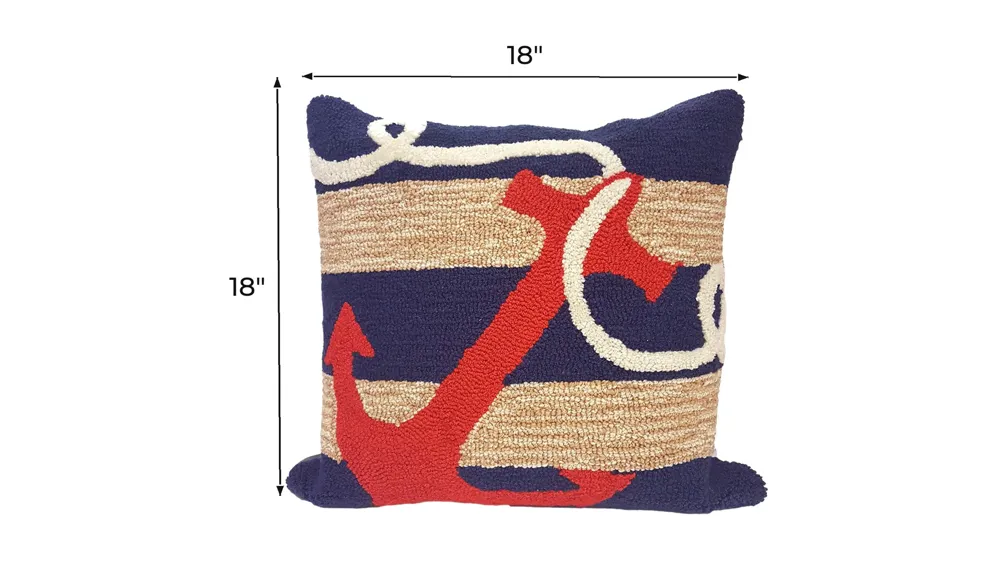 Liora Manne Frontporch Anchor Pillow Dimensions