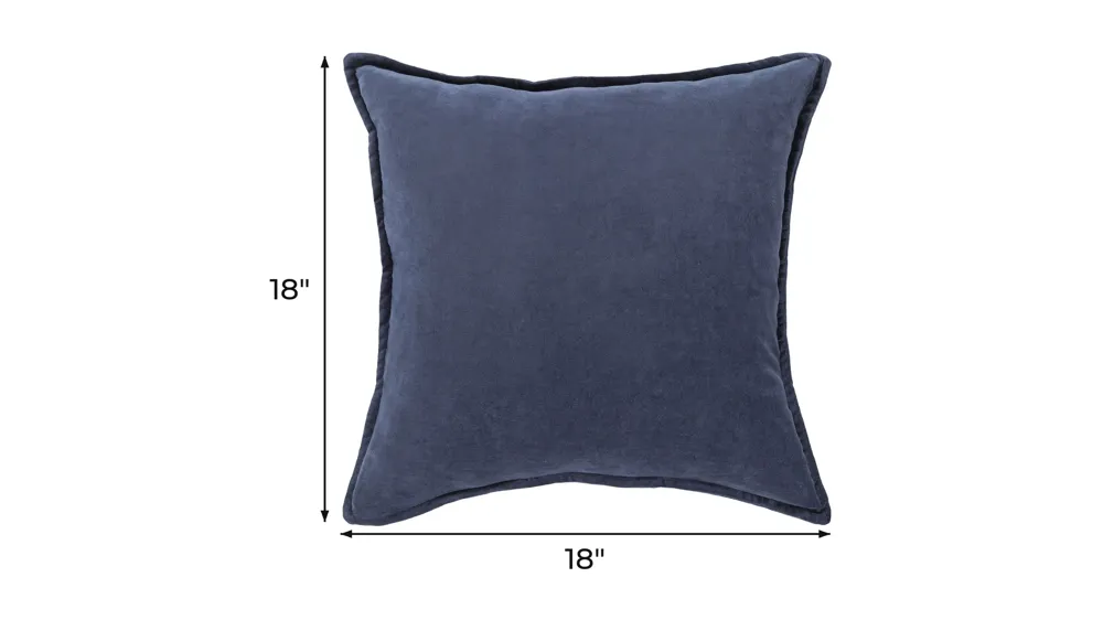 Cotton Velvet 18" Throw Pillow Dimensions