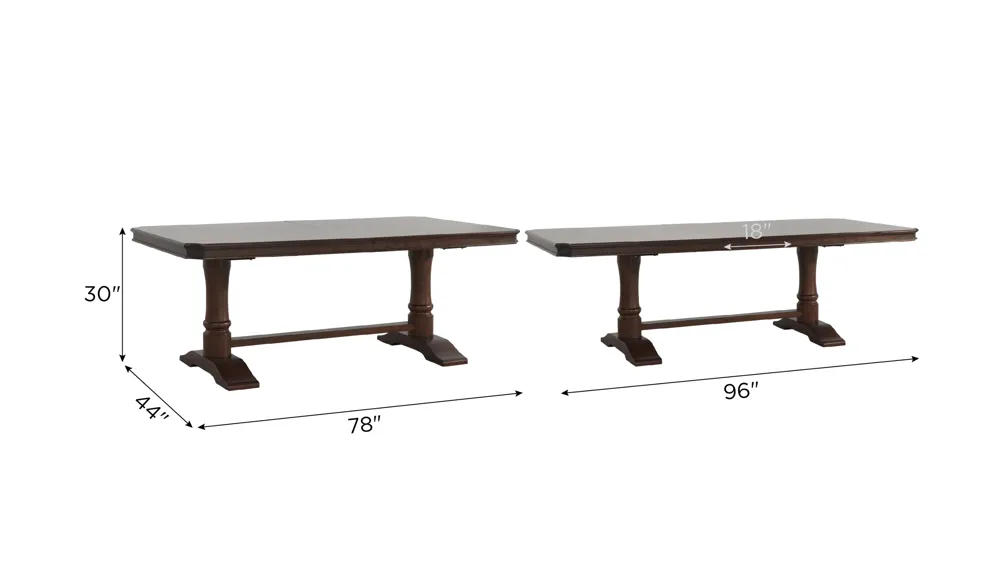 Winchester Dining Table Dimensions