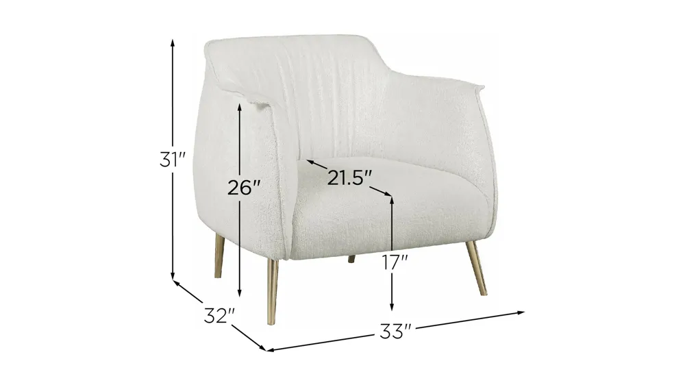 Mara Accent Chair Dimensions