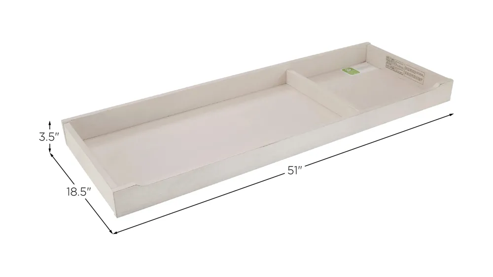 Bella Changing Tray Topper Dimensions