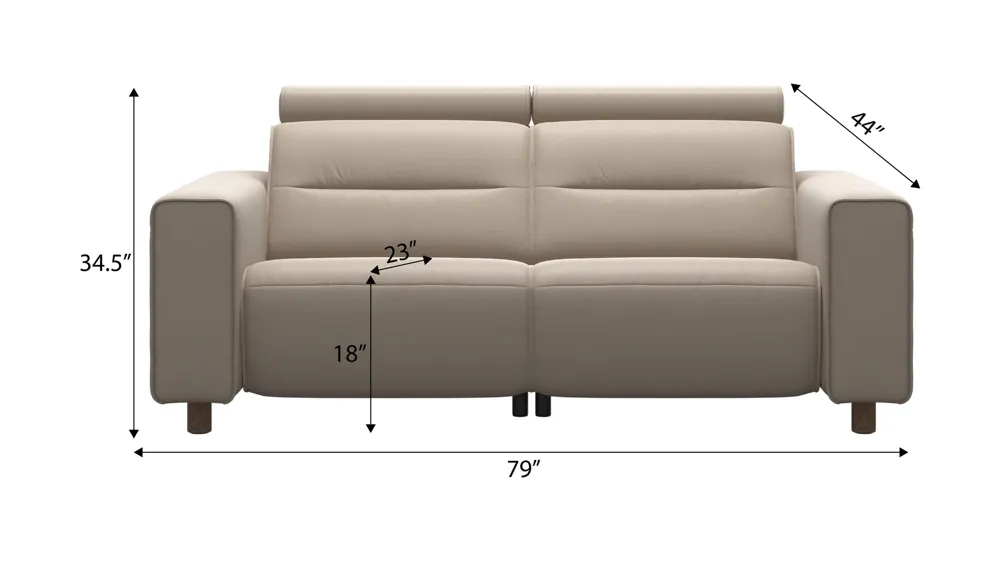 Emily 4-pc. Power Loveseat Dimensions