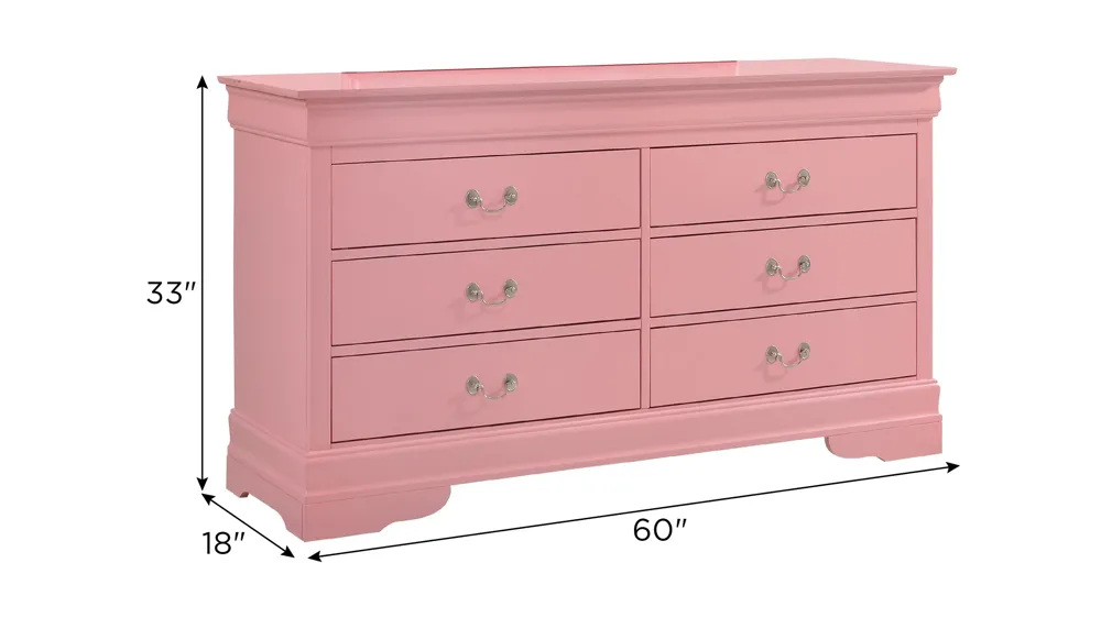Rossie Bedroom Dresser Dimensions