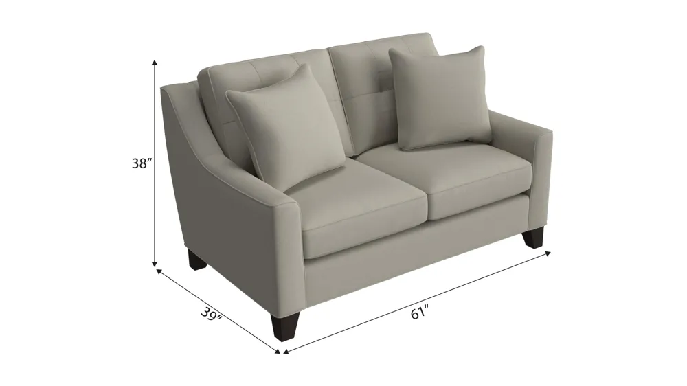 Carmine Loveseat Dimensions