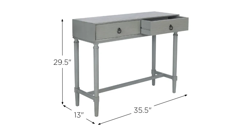 Autumn 2 Drawer Console Table Dimensions
