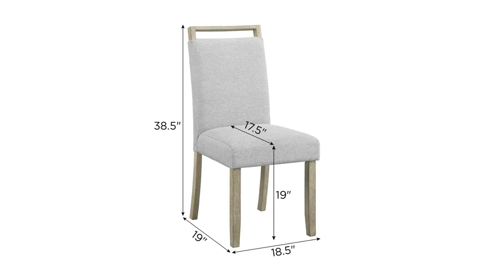 Dune Side Chair- Set of 2 Dimensions