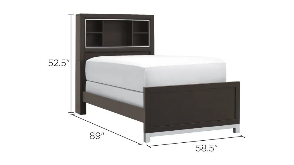 Wiley Bookcase Bed Dimensions