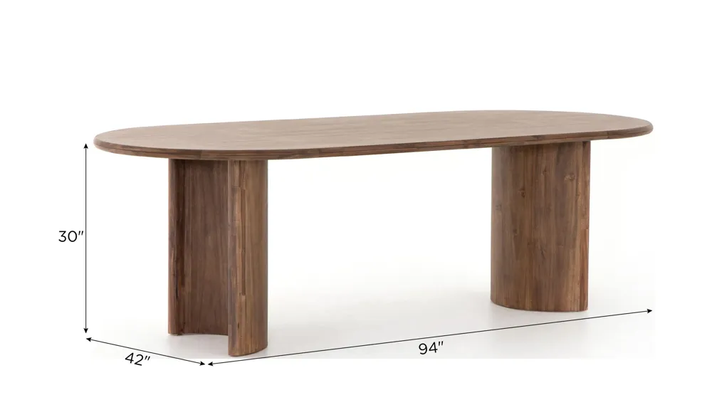 Paden Dining Table Dimensions