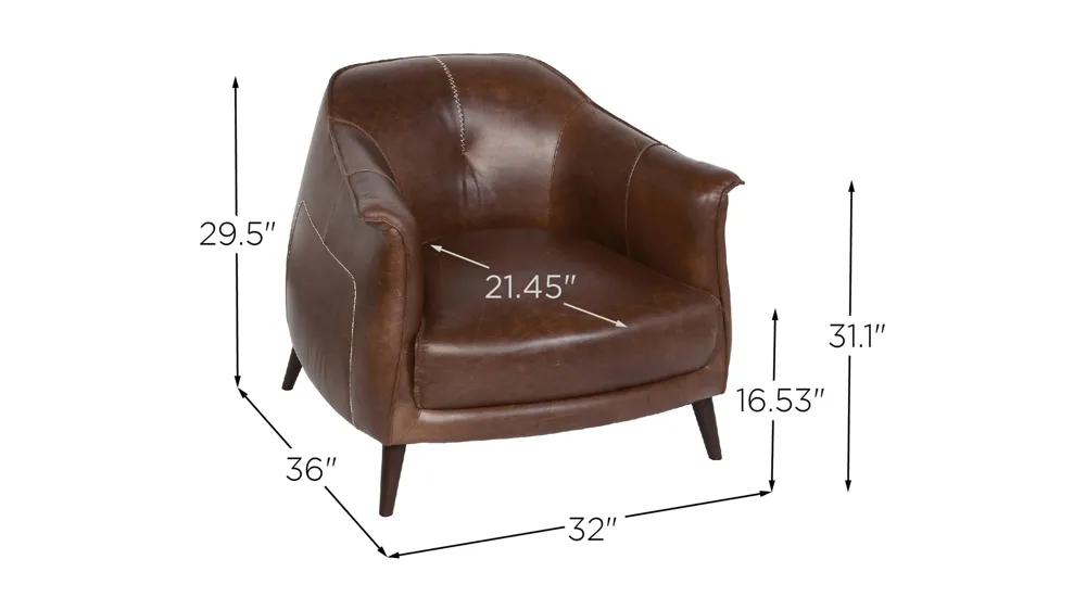 Martel Club Chair Dimensions