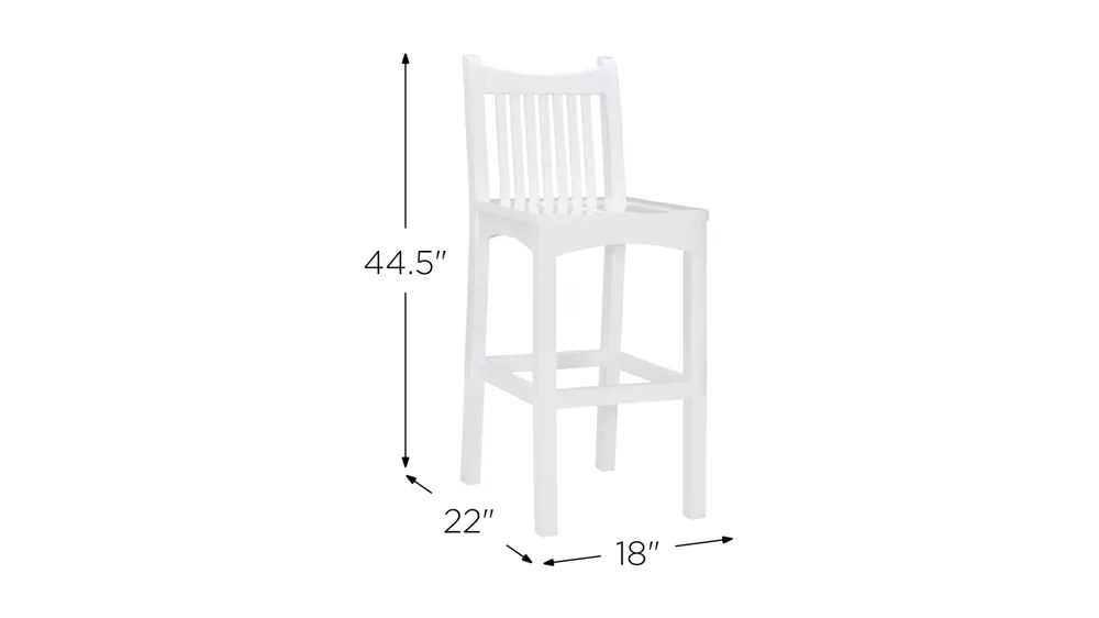Leola Bar Stool - Set of 2 Dimensions