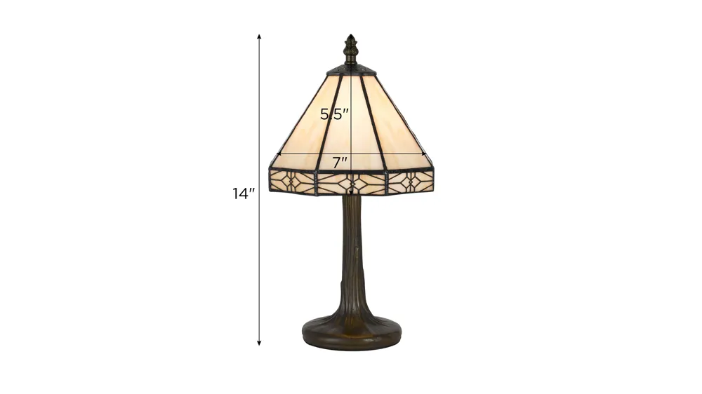 Tiffany Accent Lamp Dimensions
