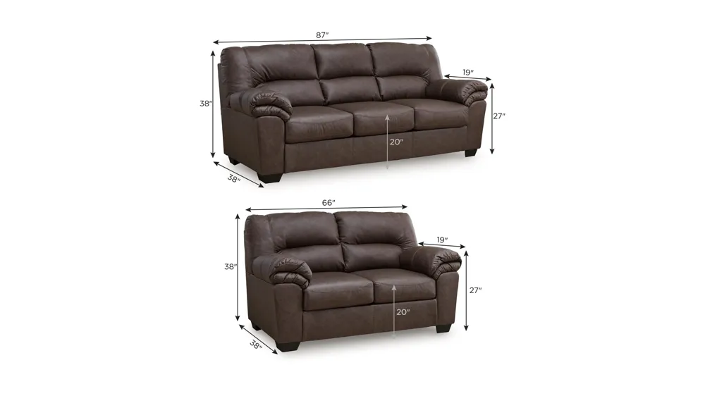 Livingstone Living Room Set Dimensions