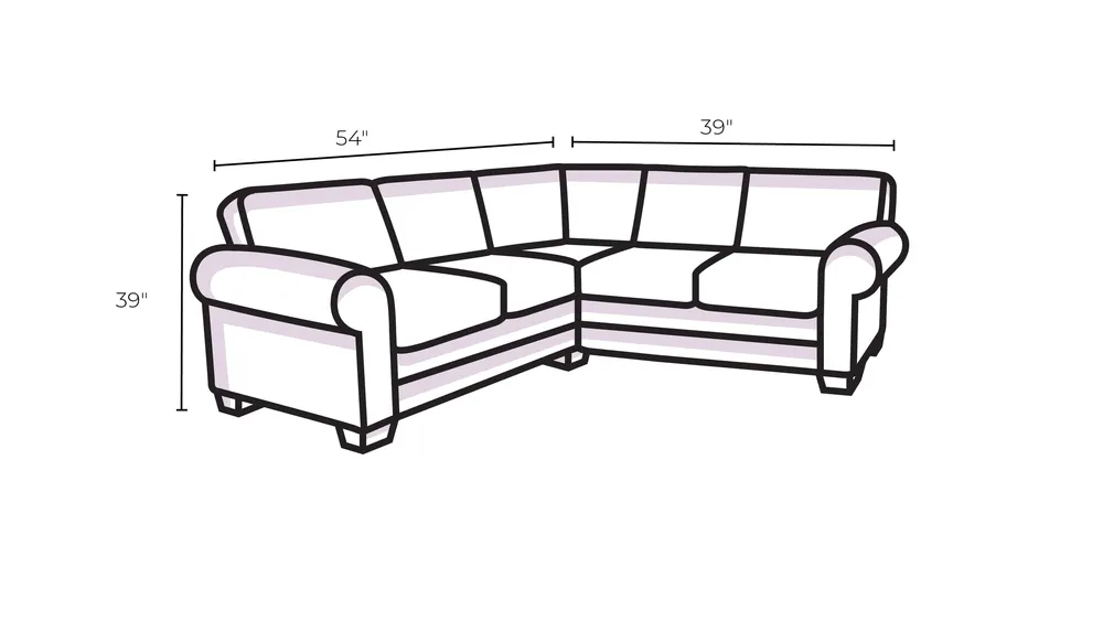 Poppy Right Arm Facing Power Loveseat Dimensions