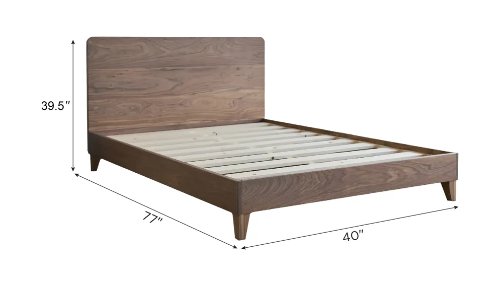 Avocado City Bed Platform Base w/ Headboard Dimensions