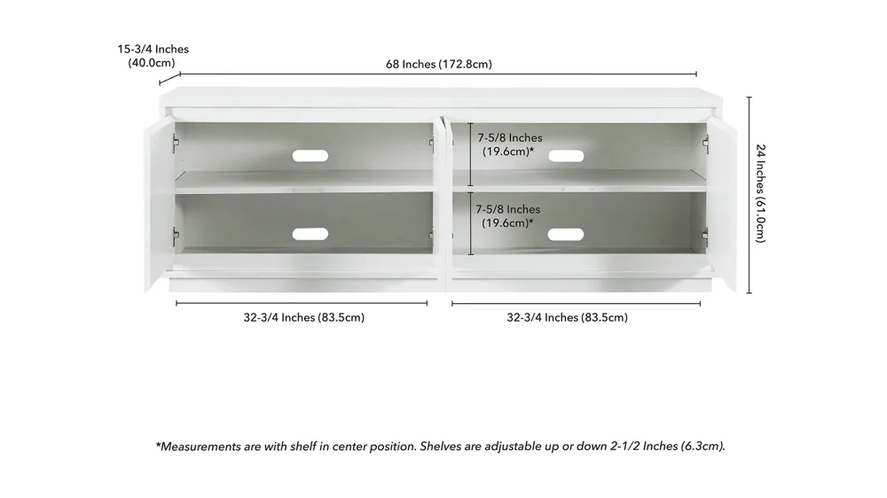 Presque TV Stand Dimensions