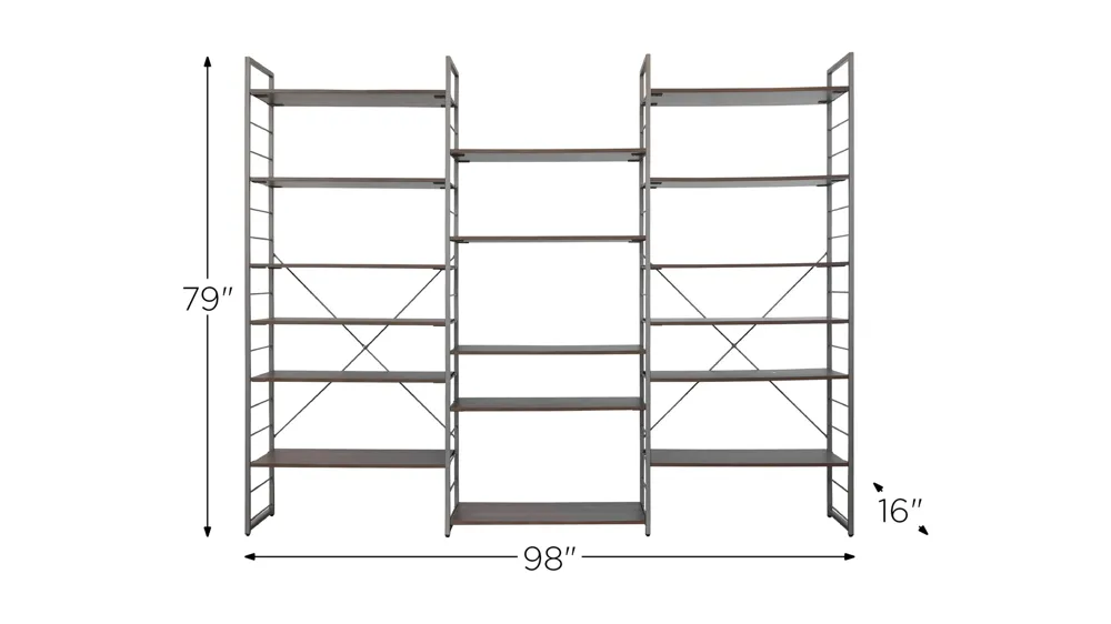 Seaford 79" Large Bookcase Dimensions