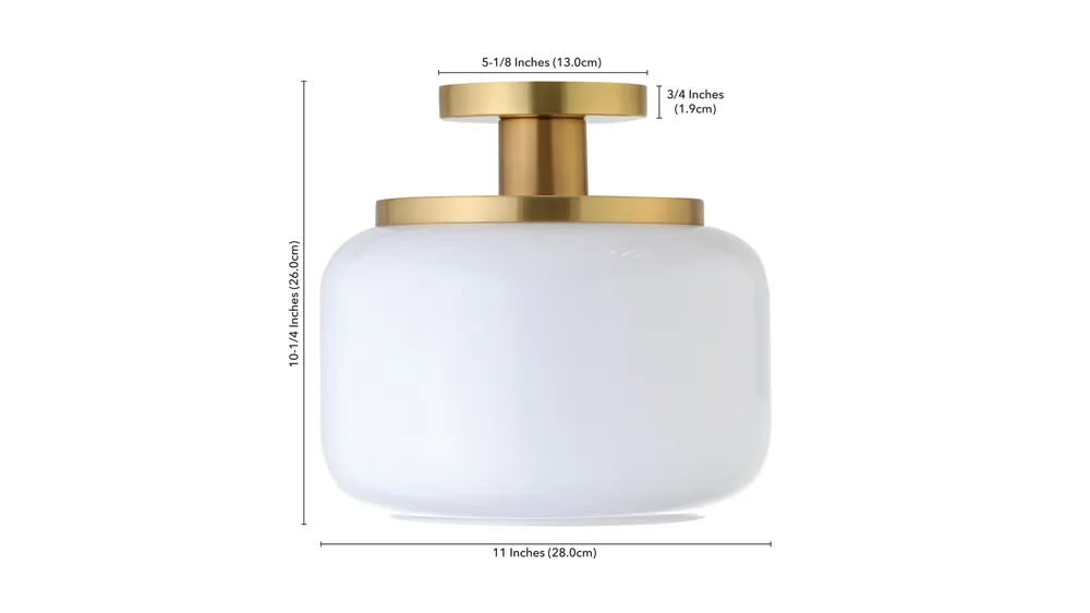 Gillian Semi Flush Mount Dimensions