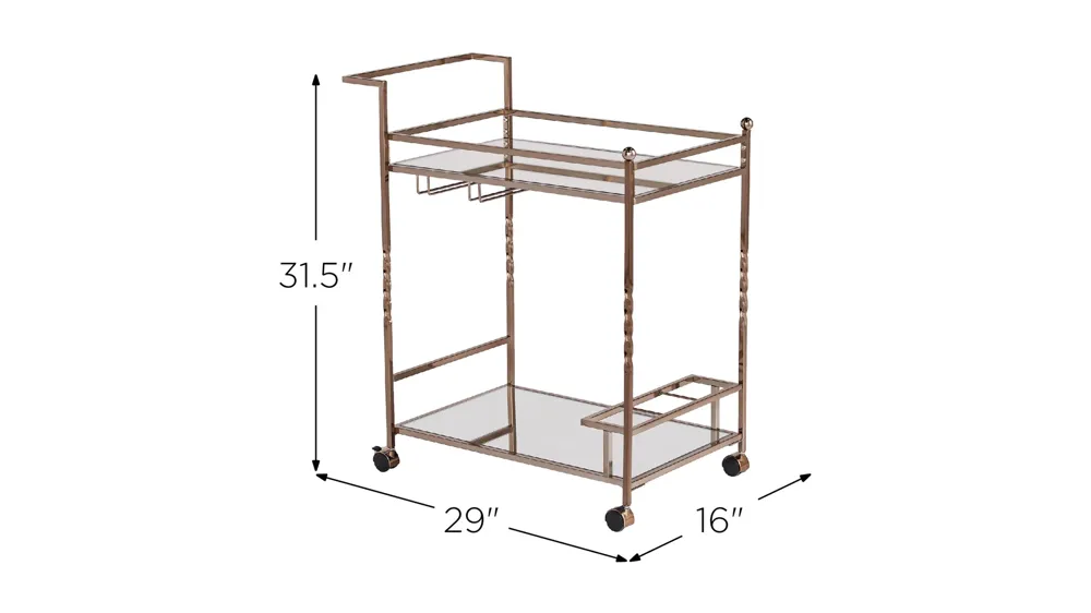 Bilston Bar Cart Dimensions