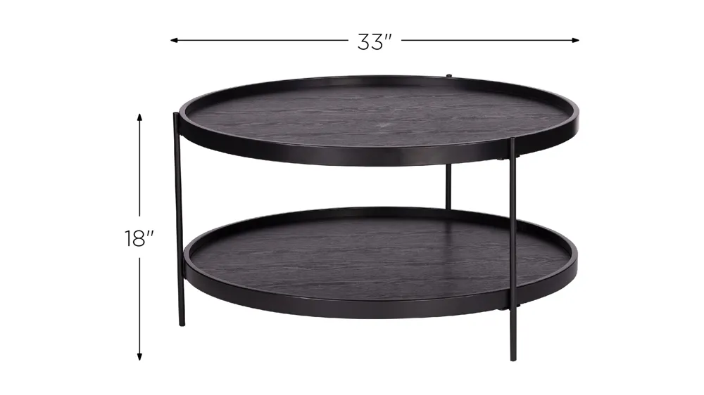 Cantwell Round Cocktail Table Dimensions