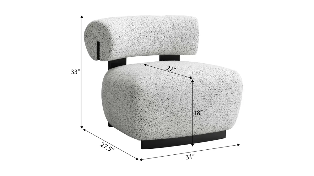 Bartow Accent Chair Dimensions
