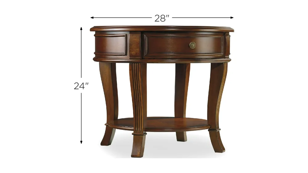 Brookhaven Round Lamp Table Dimensions