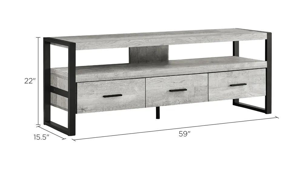 Farah 60" TV Console Dimensions