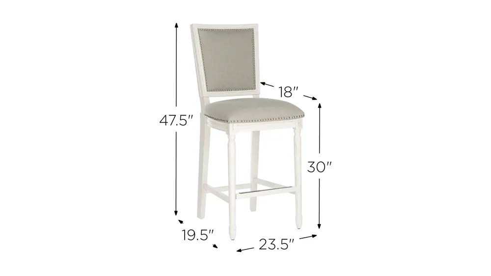 Buchanan Rectangular Bar Stool - Set of 2 Dimensions