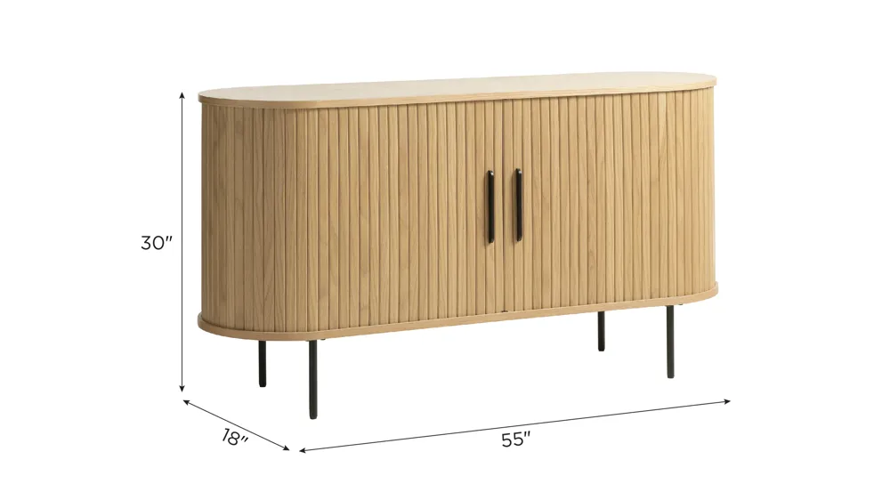 Hattie Sideboard w/Sliding Doors Dimensions