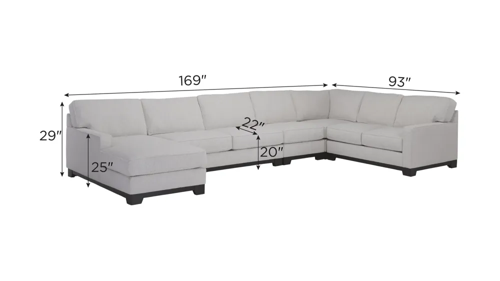 Artemis I 5-pc. Sectional Dimensions