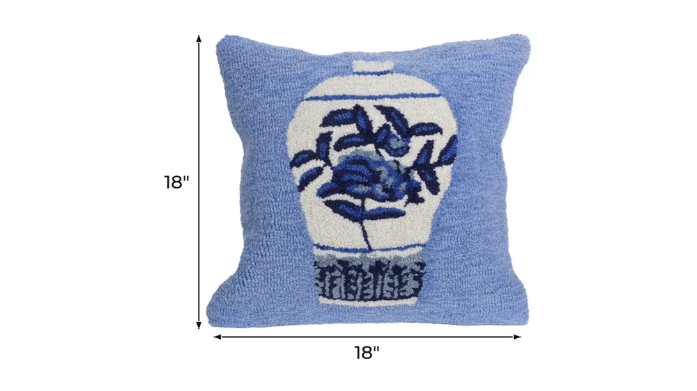 Liora Manne Frontporch Ginger Jars Pillow Dimensions