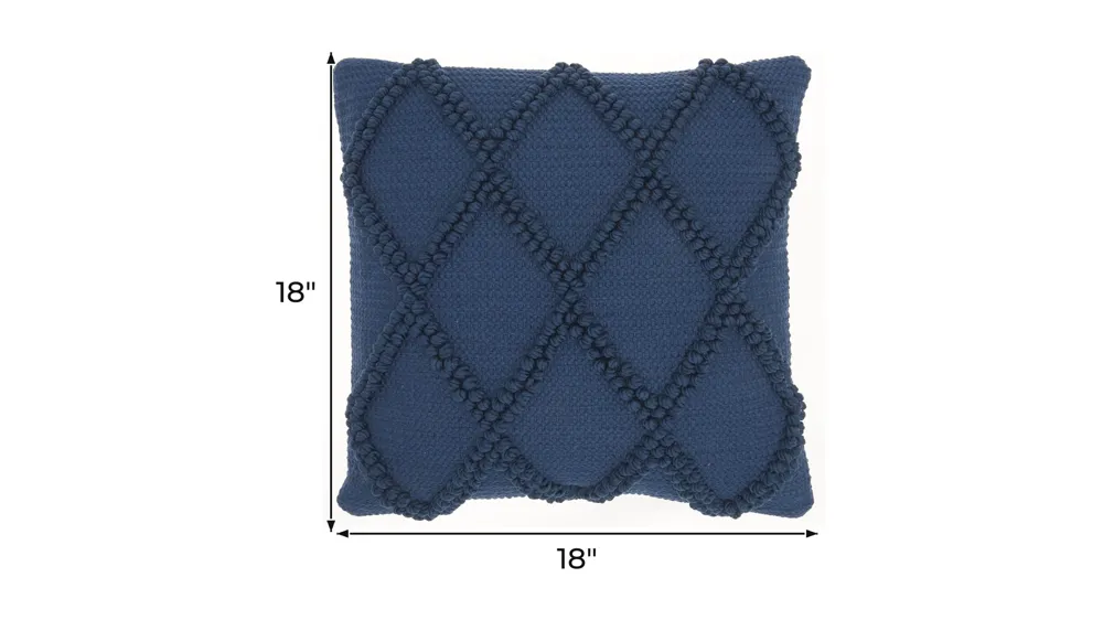Mina Victory Diamond Lattice Throw Pillow Dimensions