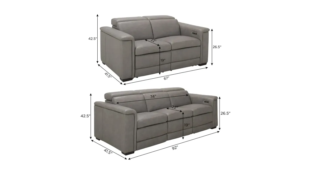 Finnegan Living Room Set Dimensions